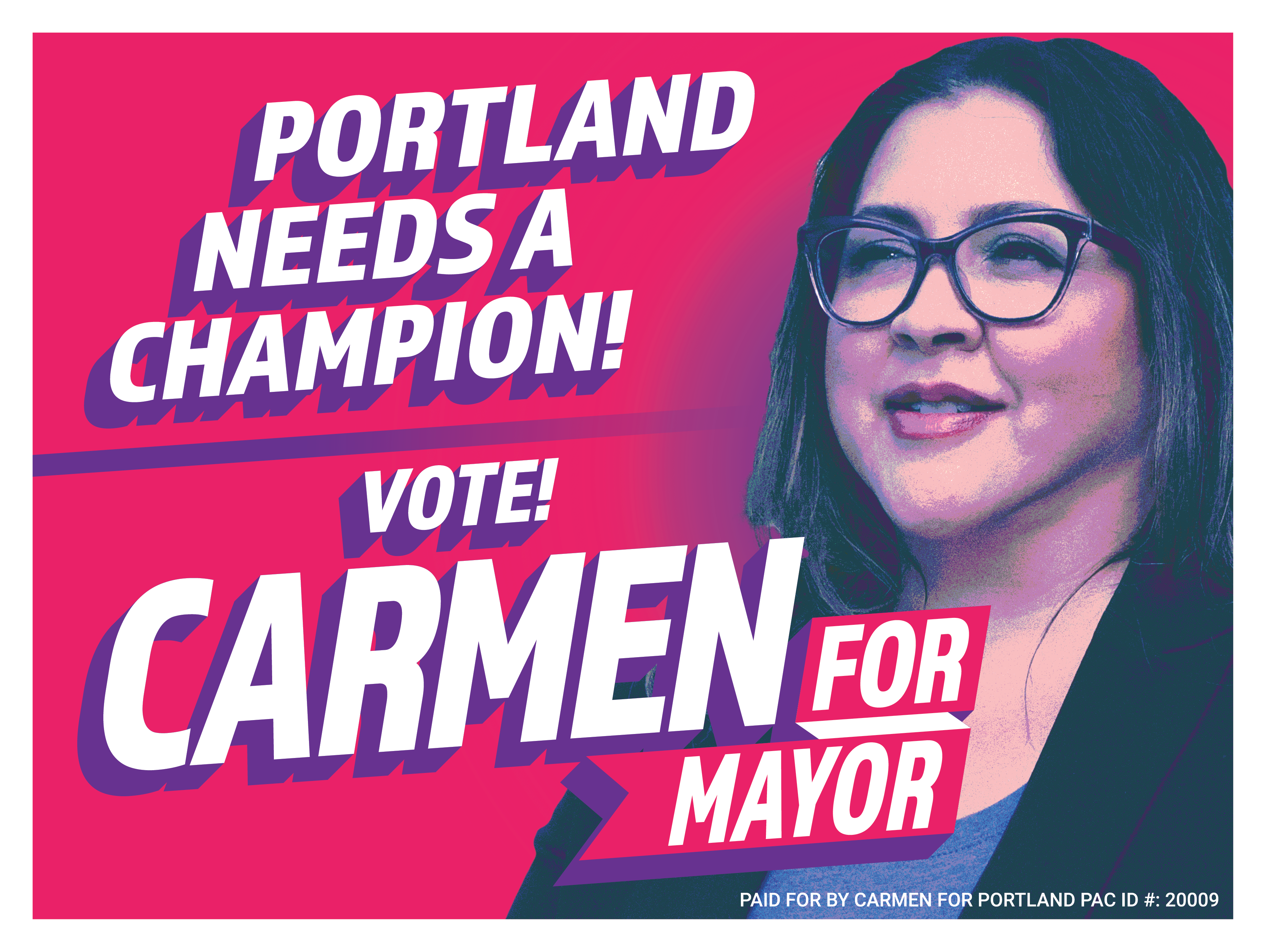 Lawn sign - Carmen Rubio